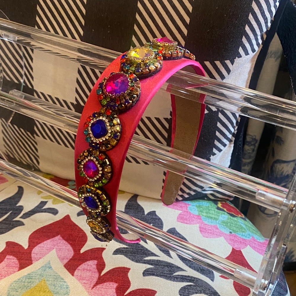 Vibrant Pink Embellished Headband
